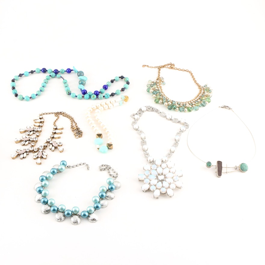 Collection of Costume Necklaces Including J. Crew