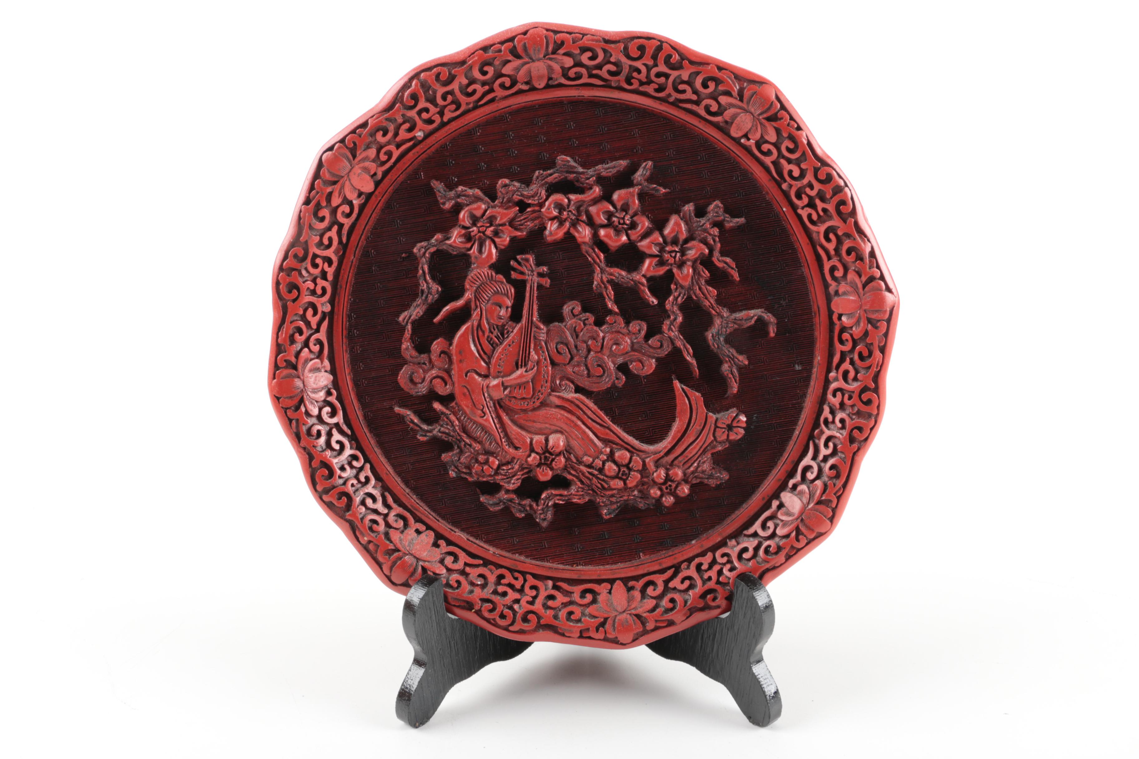 Limited Edition "The Five Perceptions of Weo Cho" Cinnabar Plates