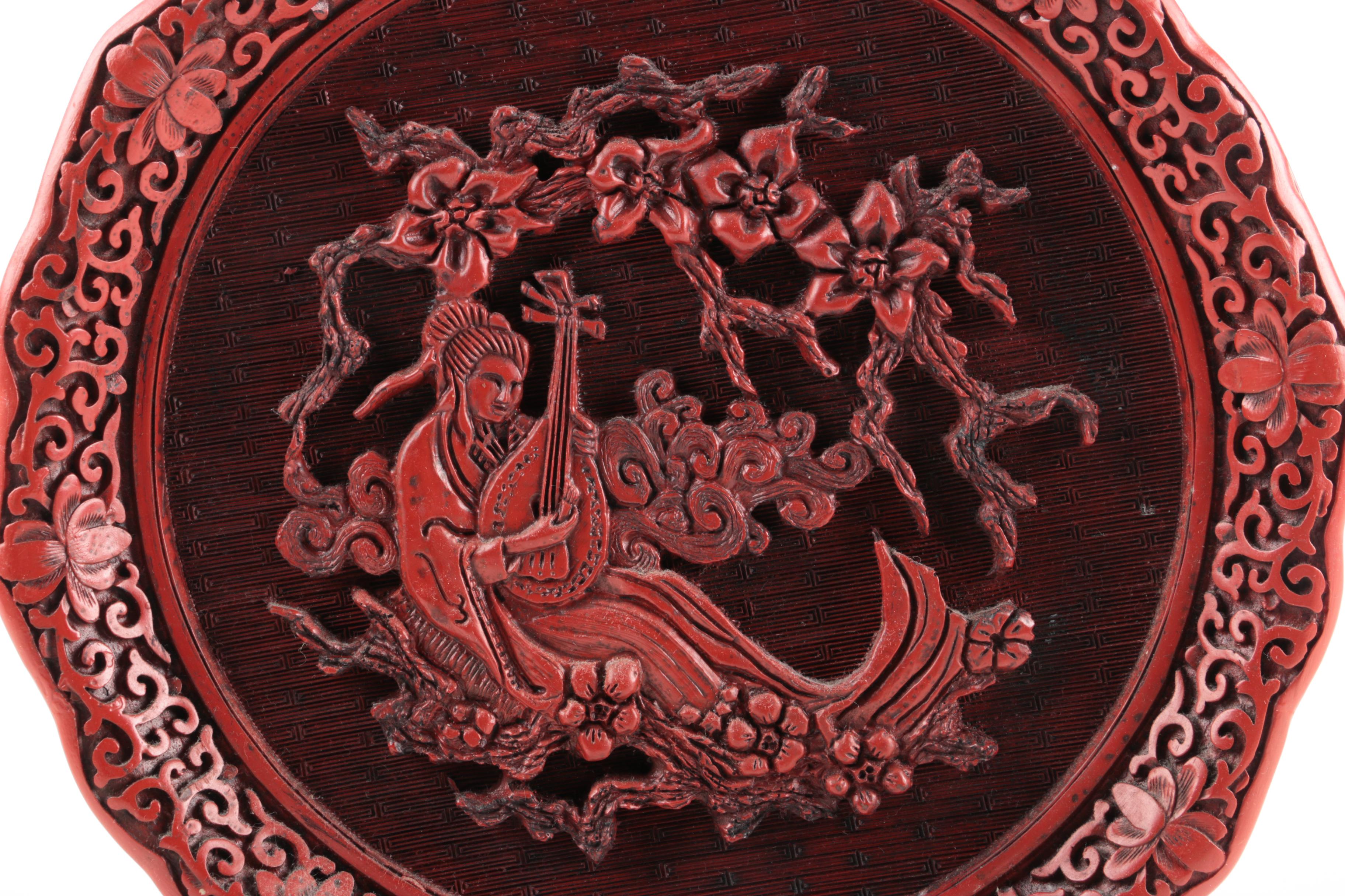 Limited Edition "The Five Perceptions of Weo Cho" Cinnabar Plates