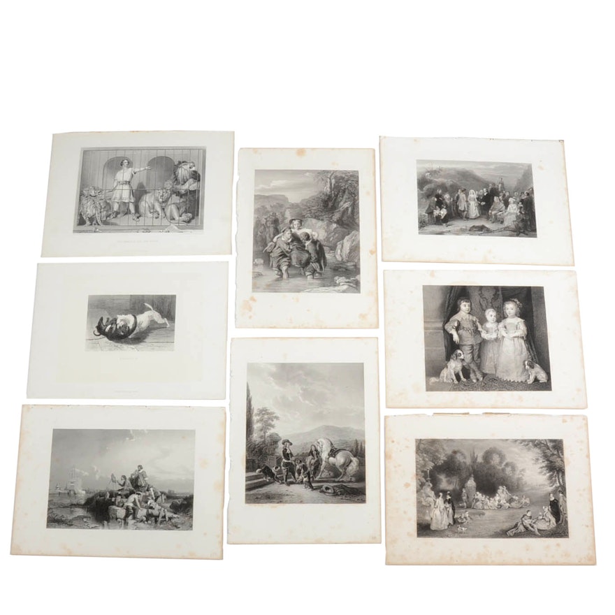 Collection of Antique Steel Engravings from The Art Journal 1879