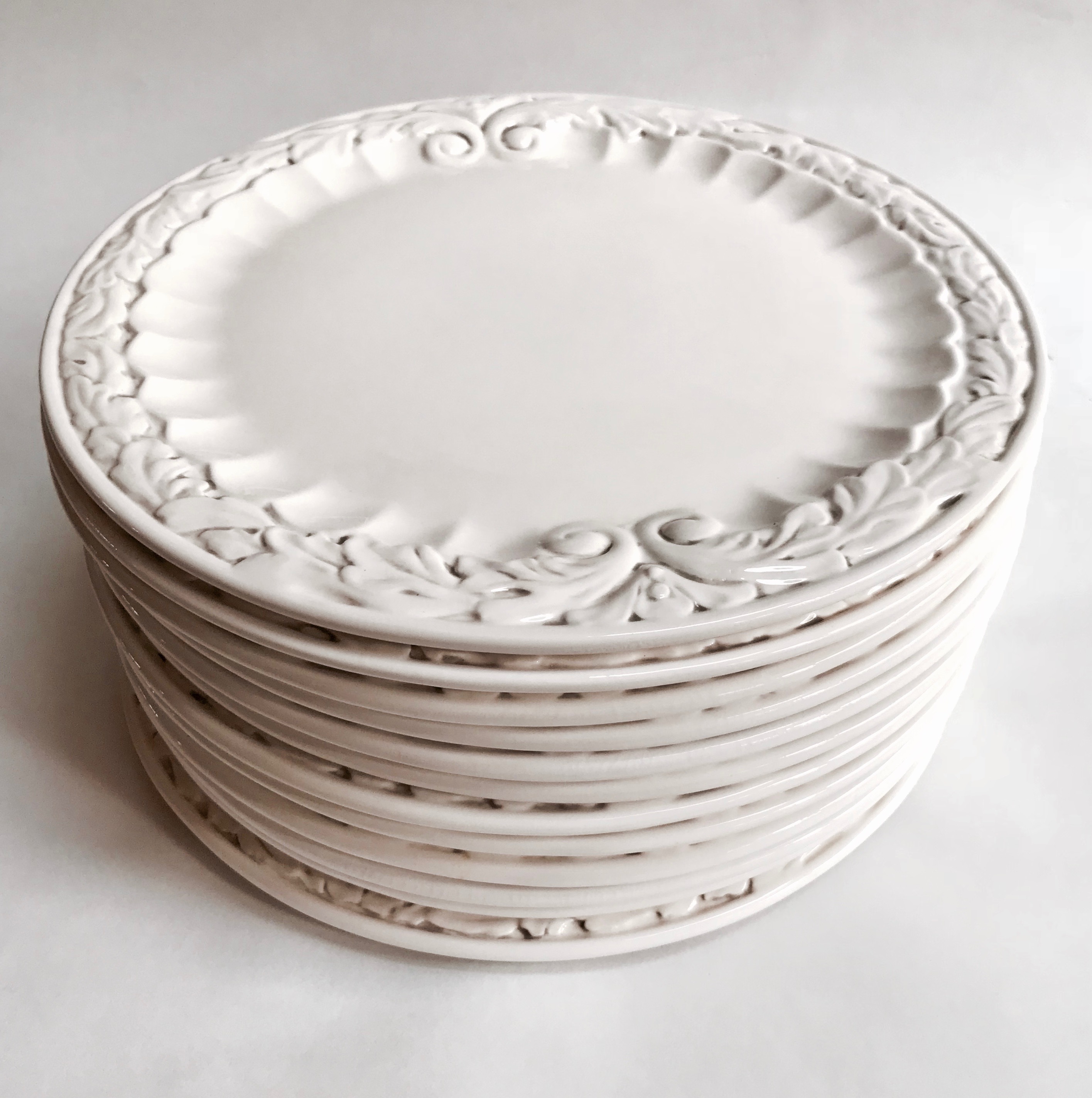 American Atelier White “Athena” Service Plates