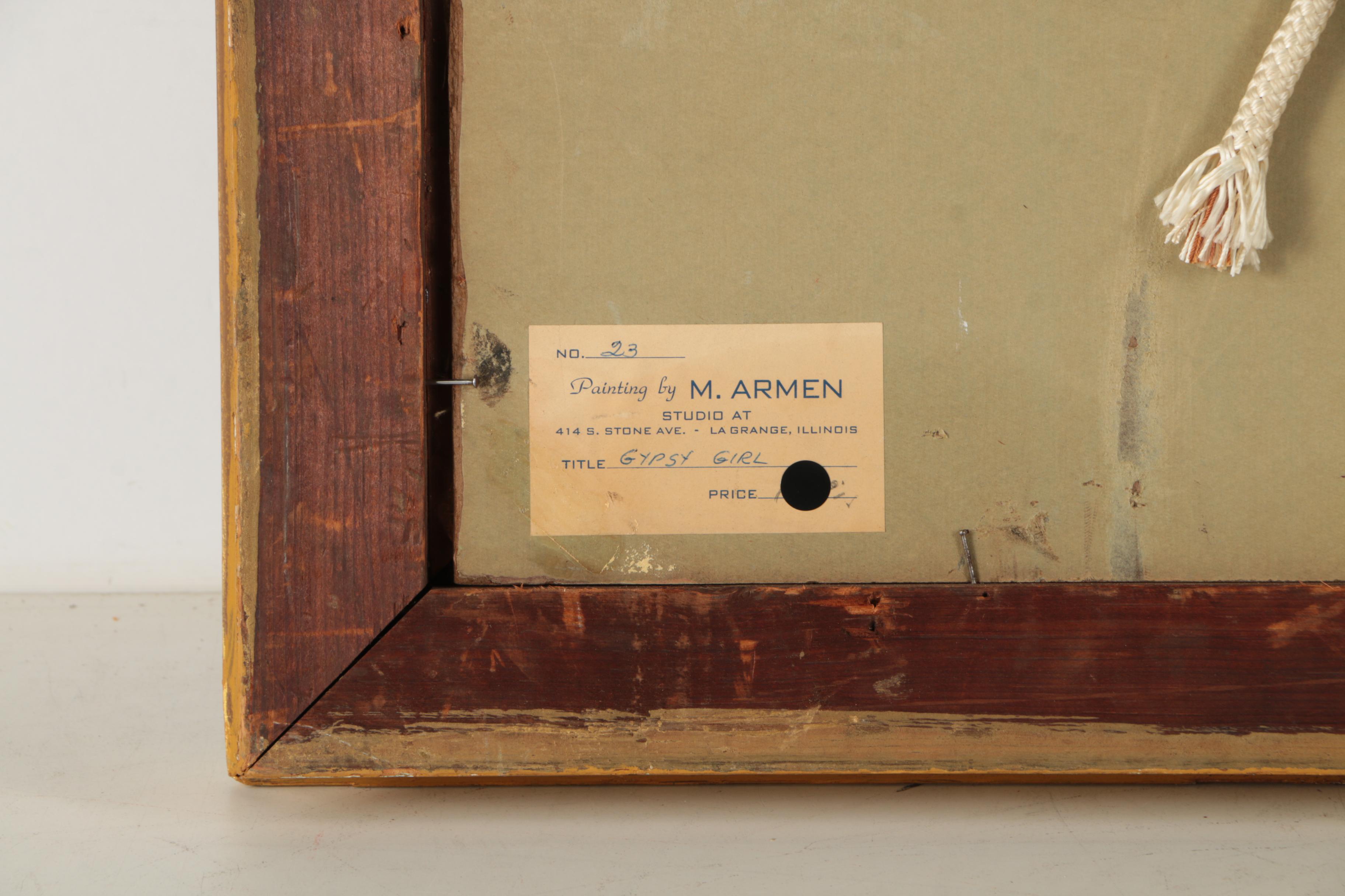 M. Armen Original Oil Painting "Gypsy Girl"