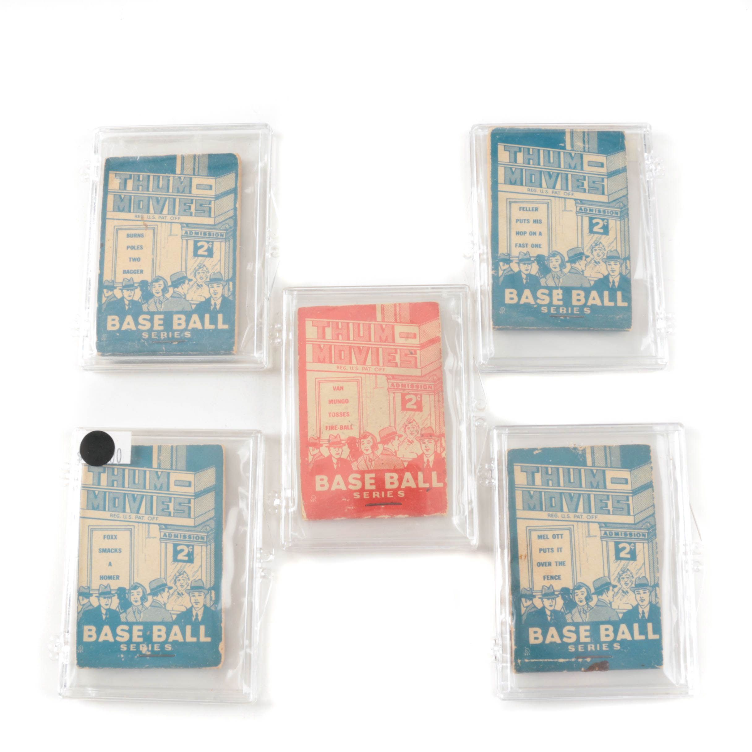 Goudey Gum Big League Baseball Movie Cards Featuring Jimmie Fox and Mel Ott