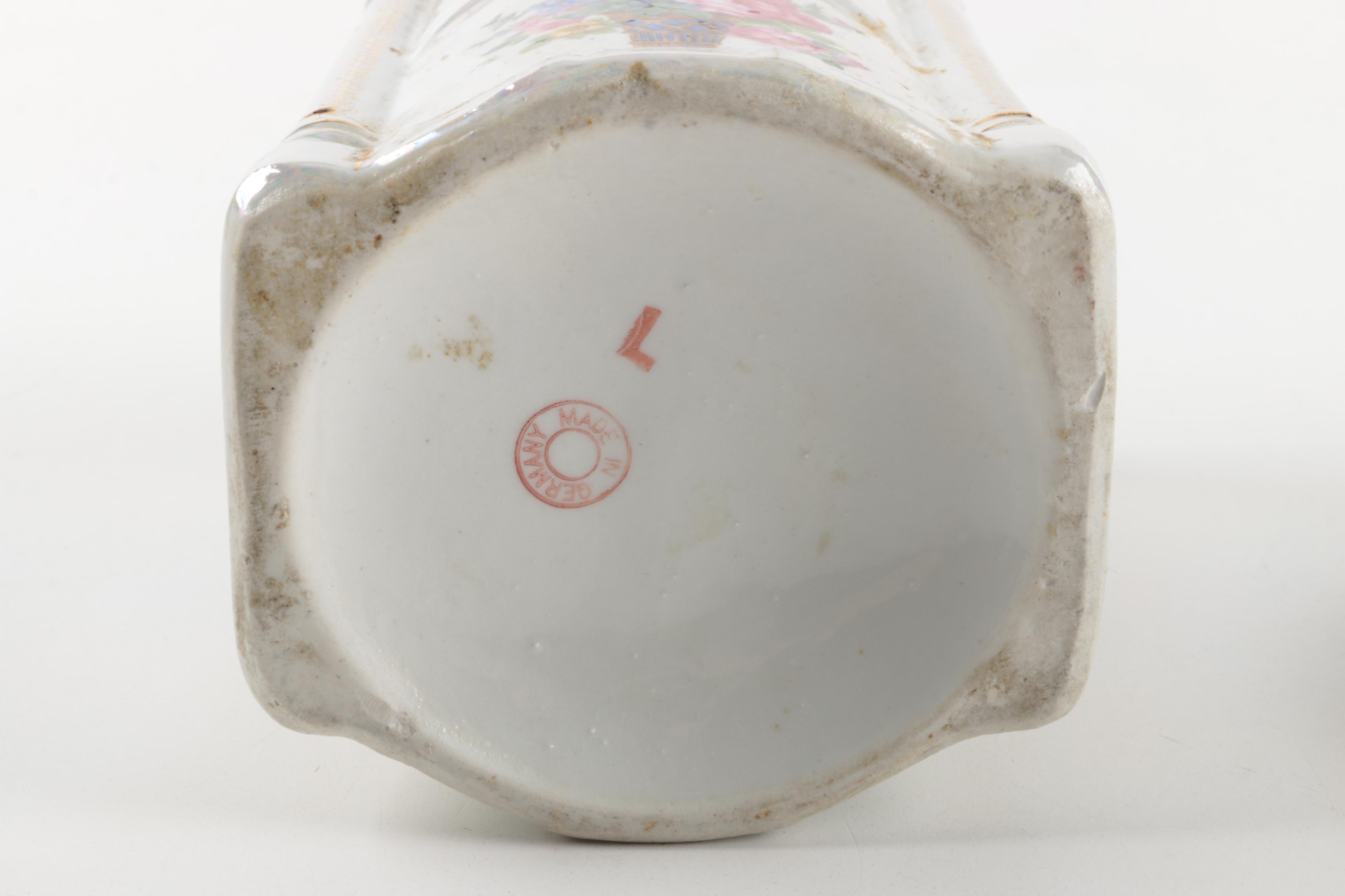 Vintage German Lusterware Canister Set