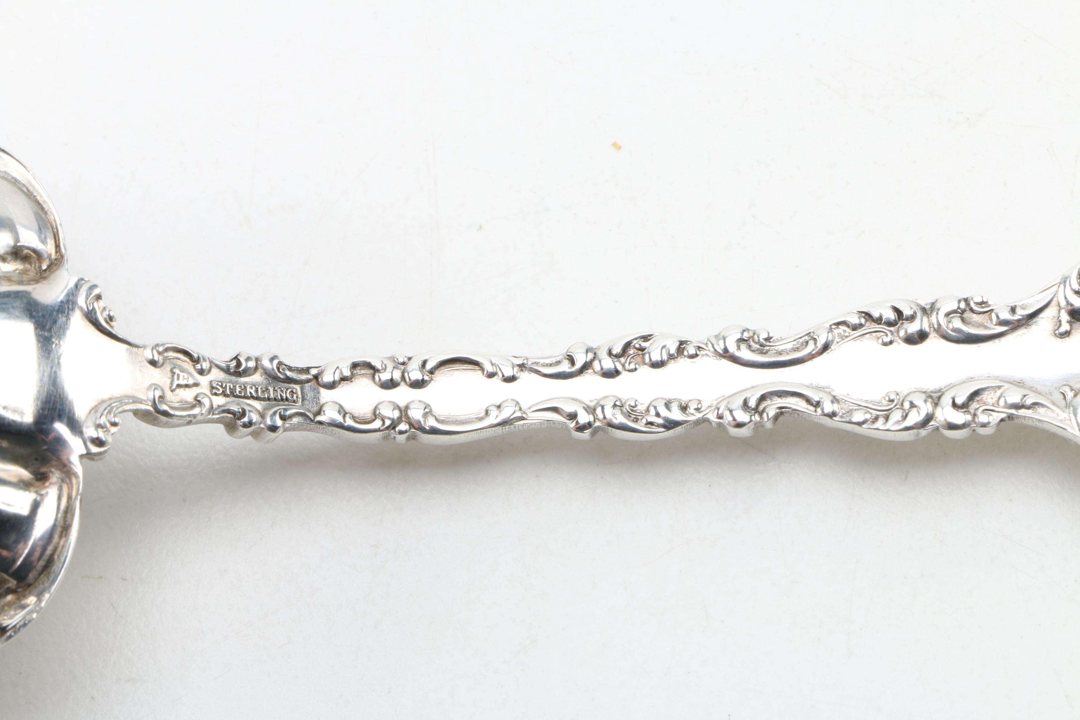 Tiffany & Co "Flemish" Sterling Silver Spoon and Other Sterling Flatware