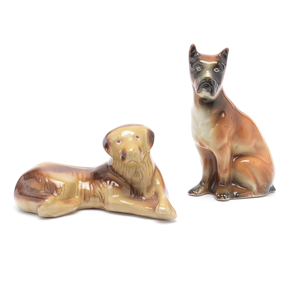 Two Ceramic Dog Figurines