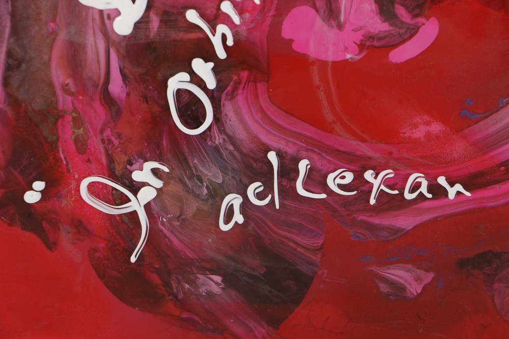 Irene Neal Acrylic Painting on Lexan "In Orbit"