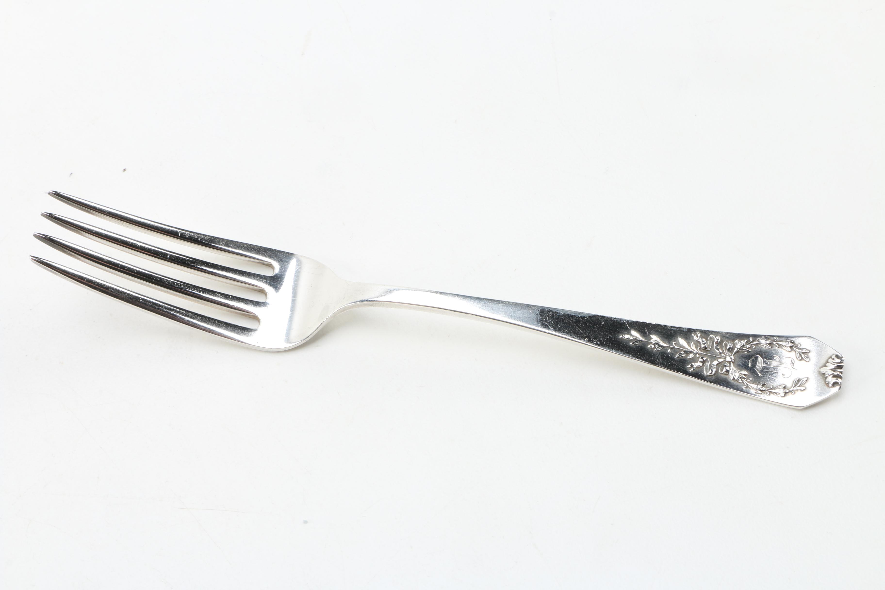 Whiting Mfg. Co. Sterling Silver Utensils Including "Oval Twist"