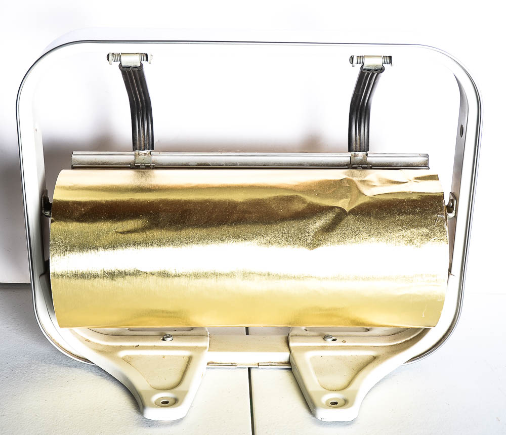 Pair of Commercial Wrapping Paper Rollers