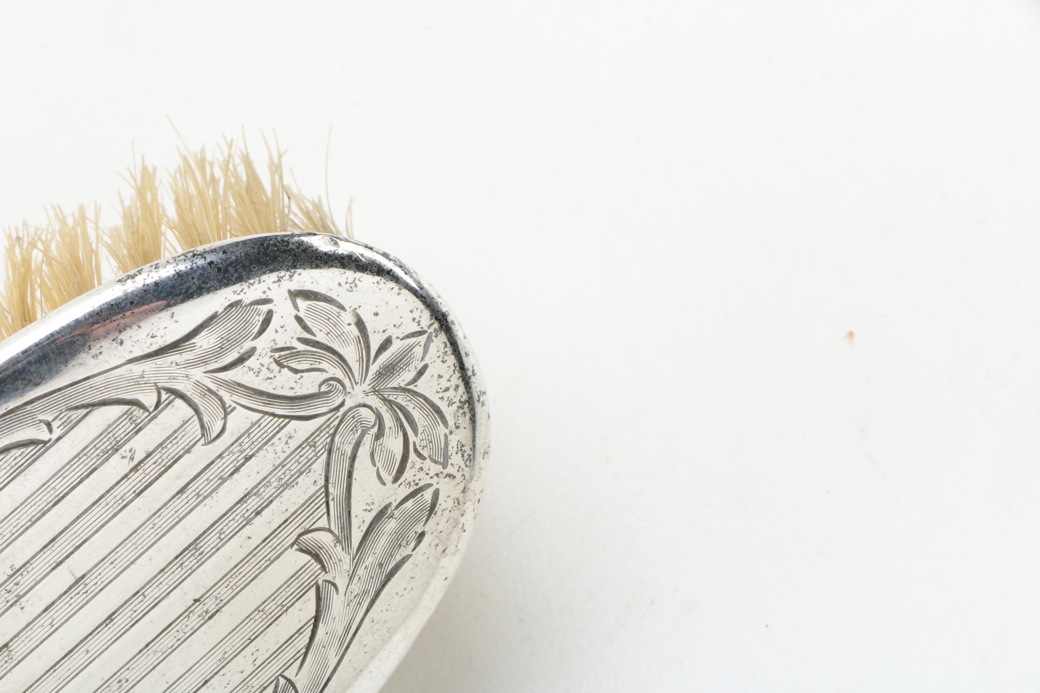 Sterling Silver Clothes Brush