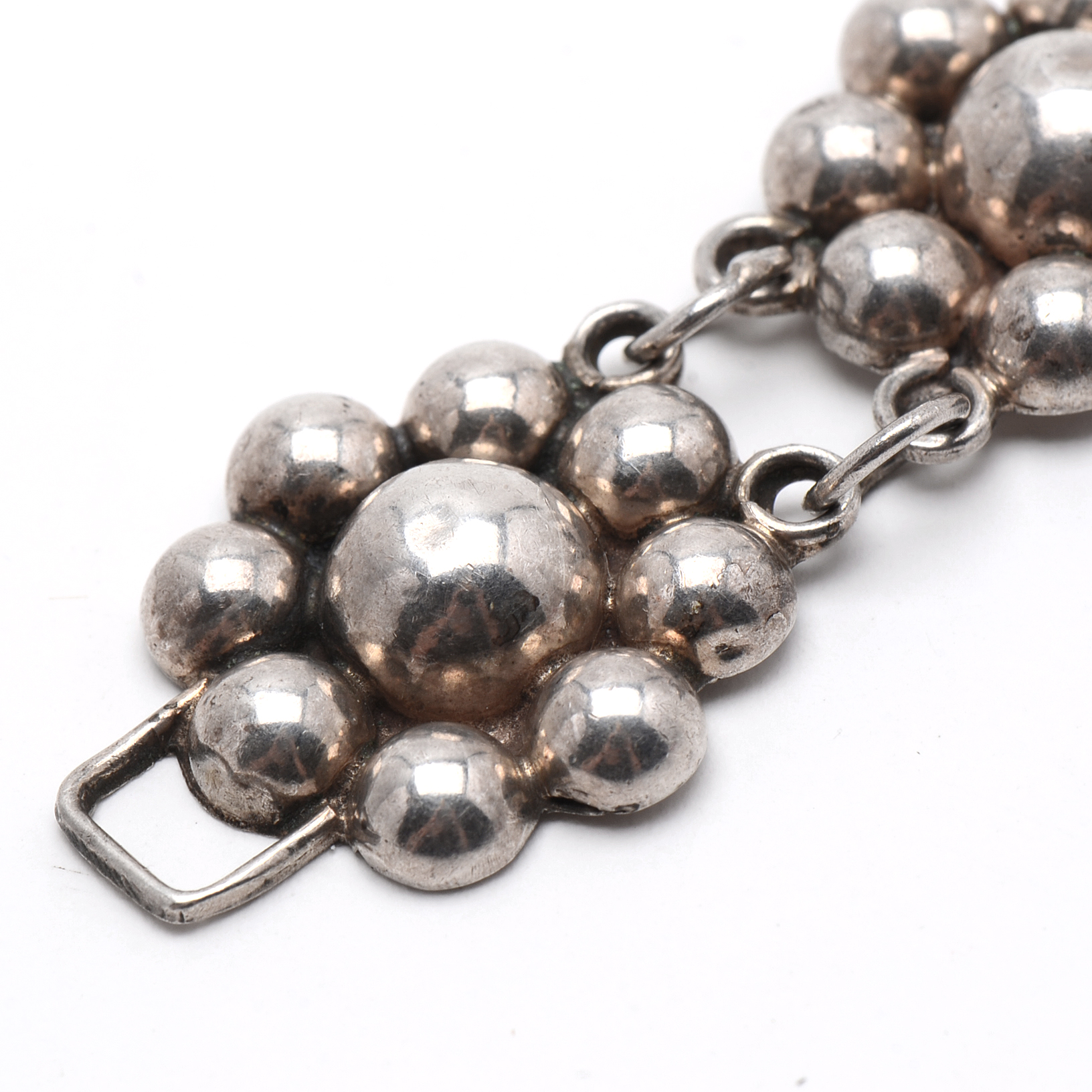 Vintage Mexican 925 Sterling Silver Flower Bracelets