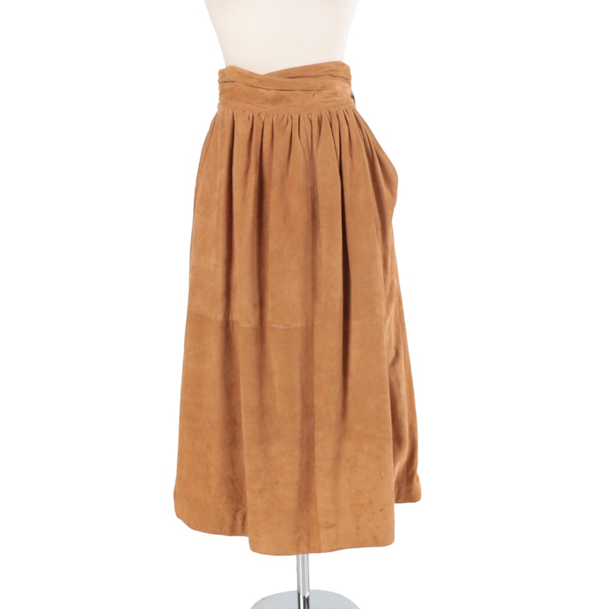 Circa 1980s Fendi Suede Skirt