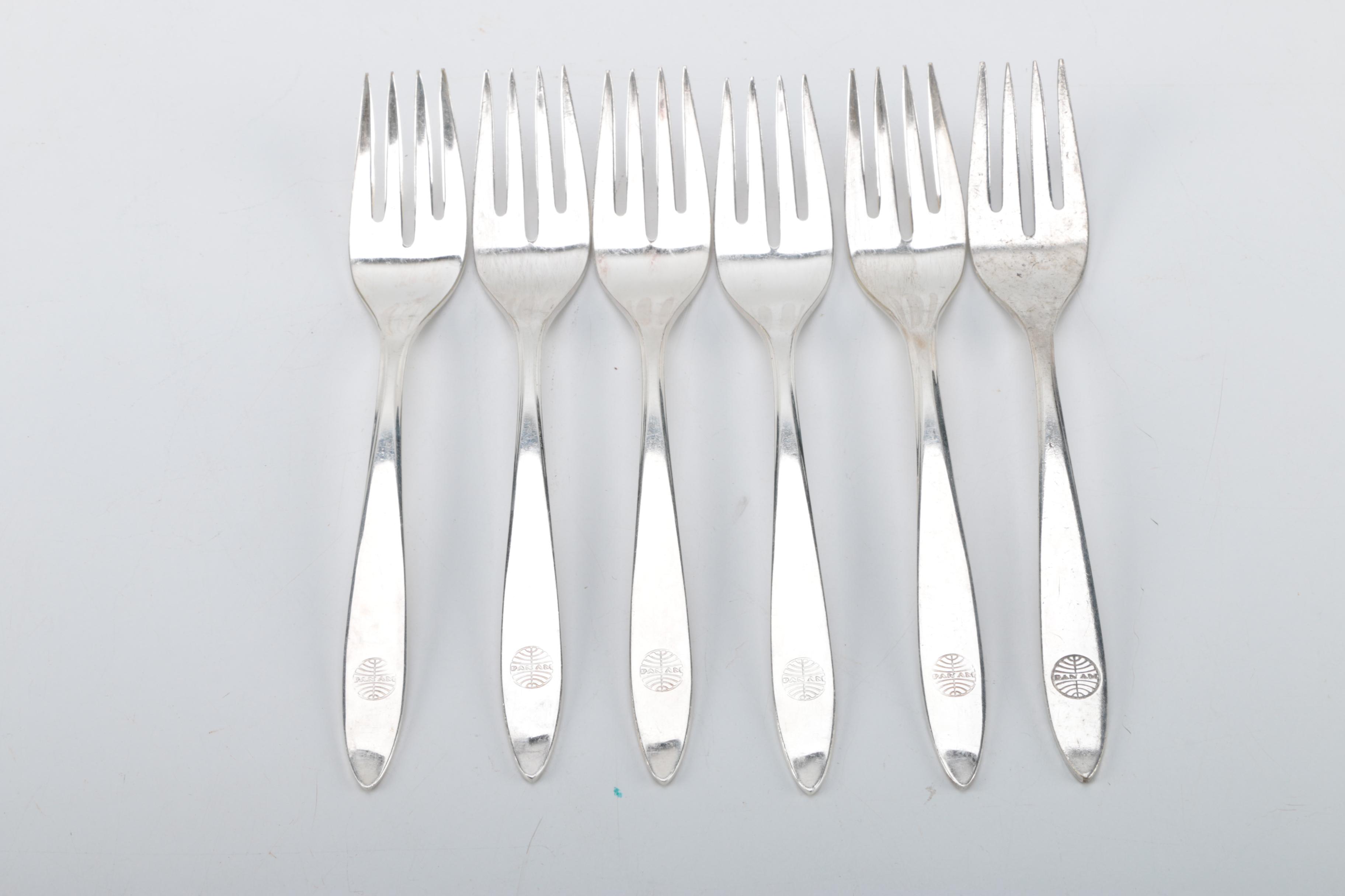 International Silver Co. Pan Am Silver Plate Flatware Set