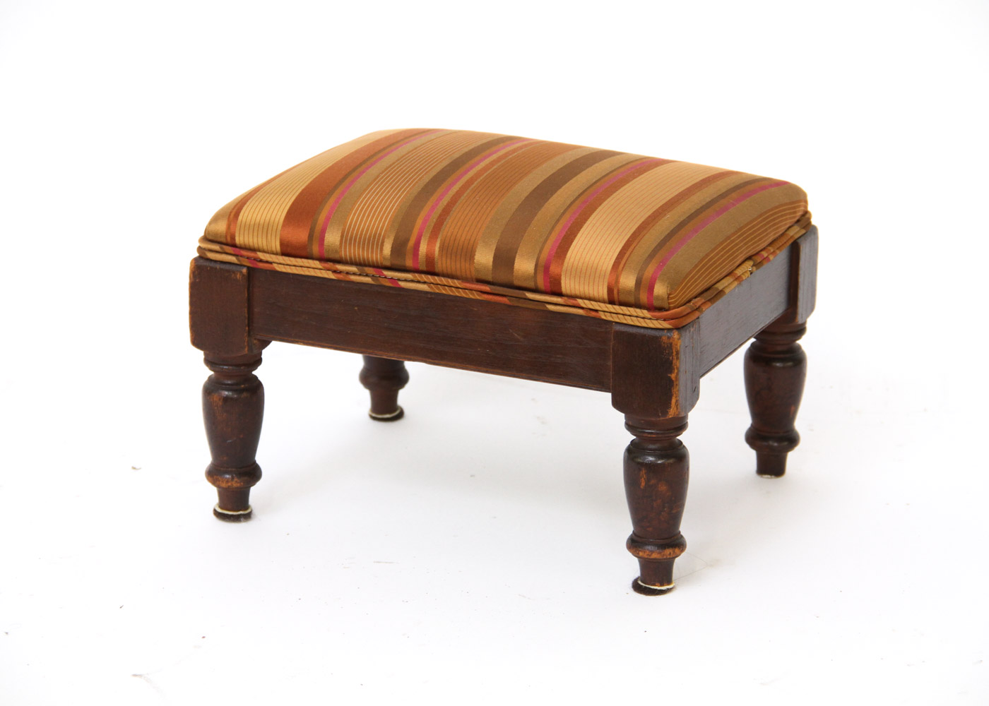 Upholstered Barrel Back Chair with Footstool