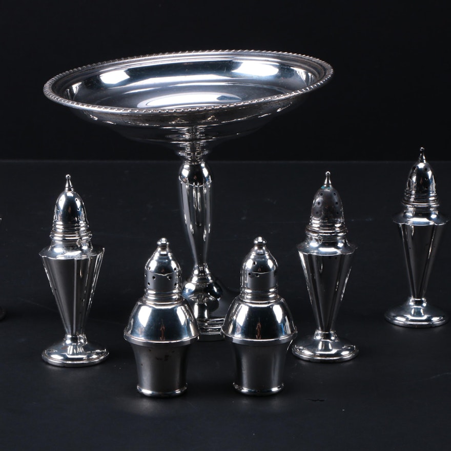 Weighted Sterling Silver Tableware Including Mueck-Carey Co. and Duchin Creation