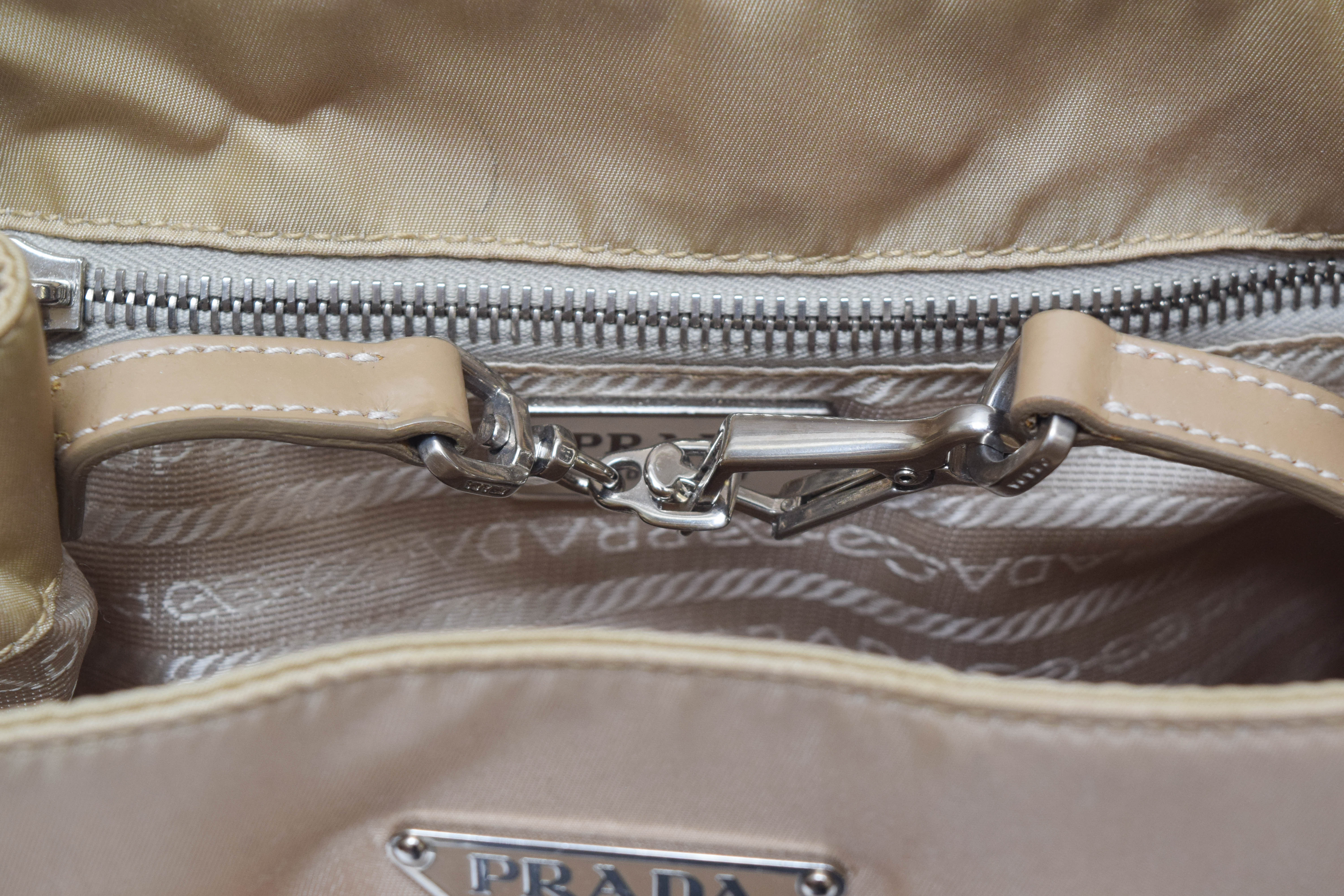 Prada Nylon and Leather Handbag