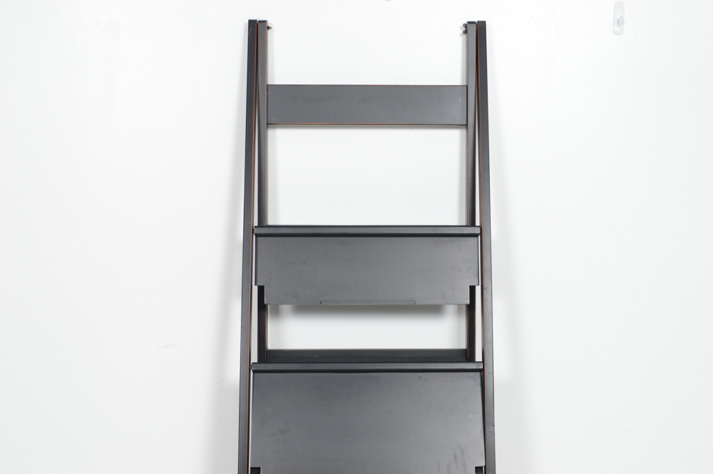 Contemporary A-Frame Shelf with Lamp