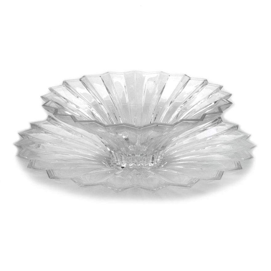 Villeroy & Boch Crystal Bowl with Serving Plate