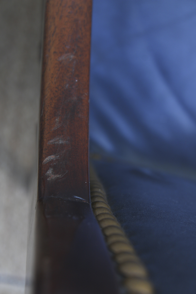 Hickory Chair Company Mahogany and Leather Armchairs