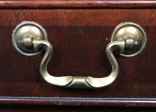 Chippendale Style Writing Desk with Leather Executive Chair