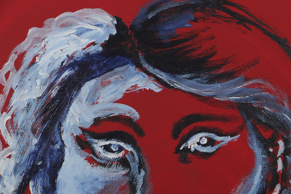 Lucy Baker Oil Painting on Canvas "Auto Portrait"