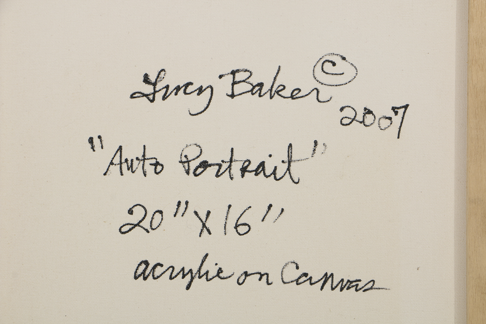 Lucy Baker Oil Painting on Canvas "Auto Portrait"