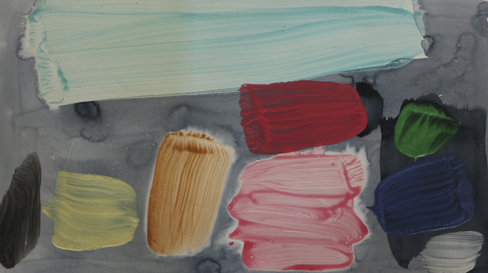 John McLean Abstract Acrylic Painting on Paper