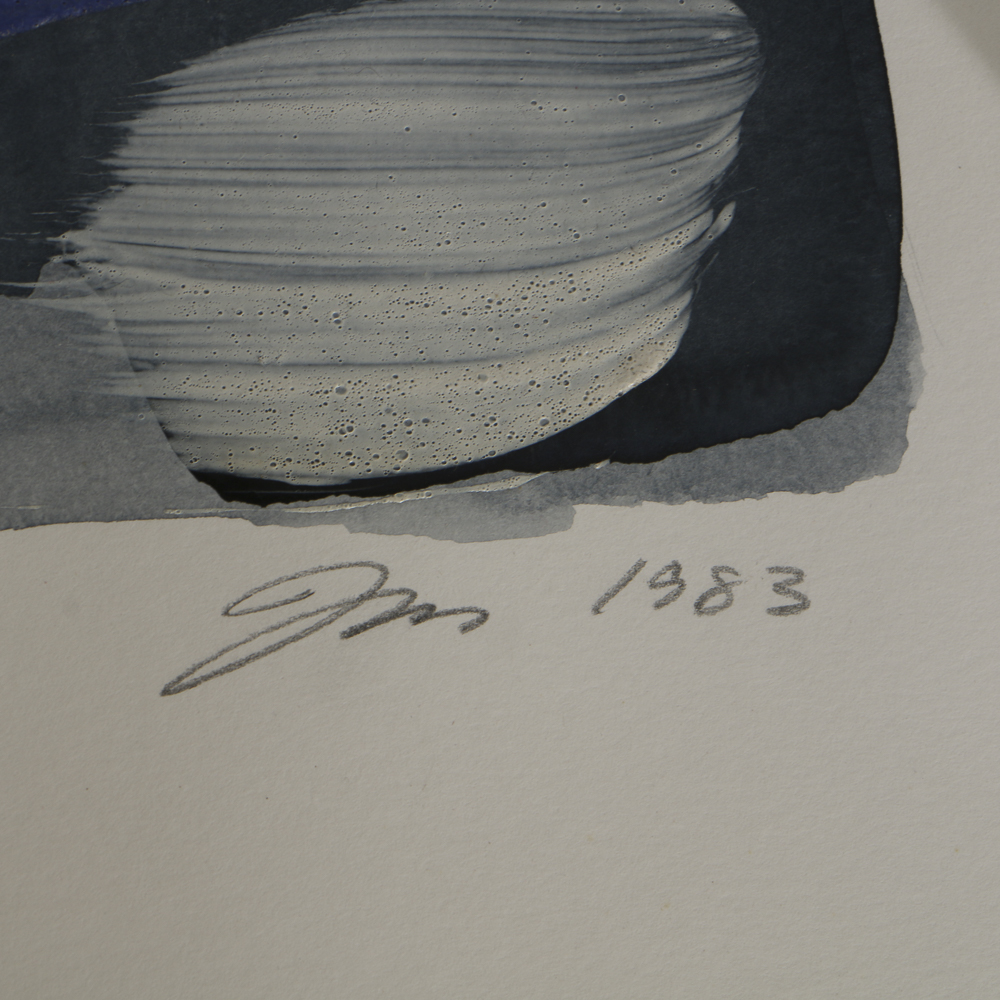 John McLean Abstract Acrylic Painting on Paper