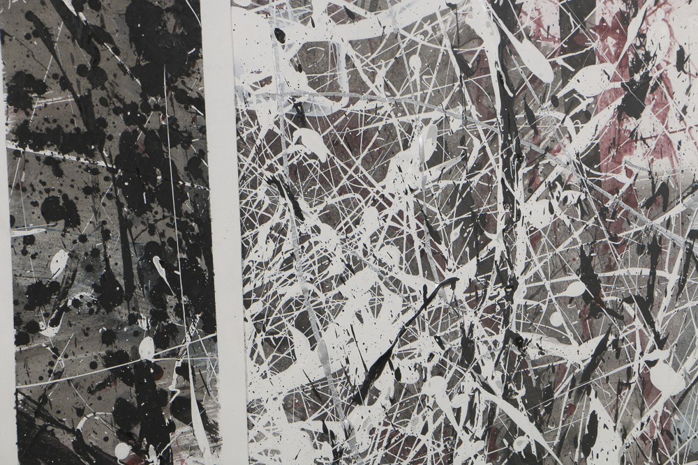 Wilson Lawrence Acrylic Painting on Paper "Abstract Study/Release & Contraction"