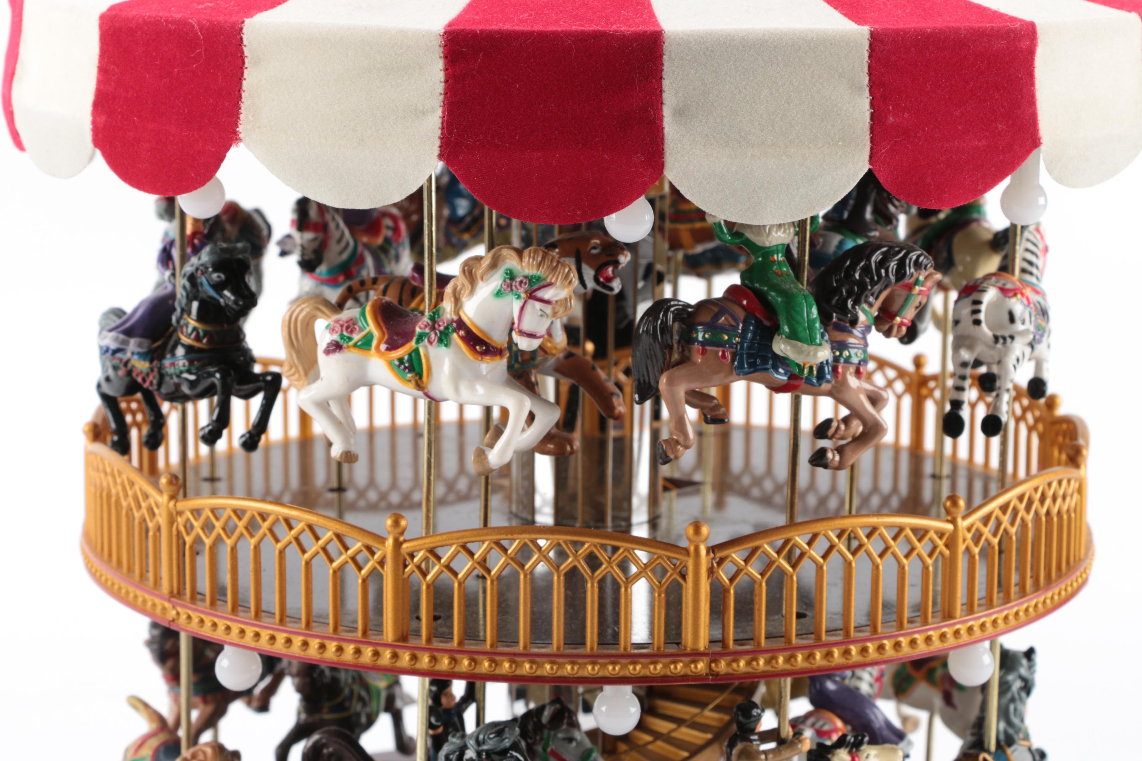 Double Decker Carousel Music Box