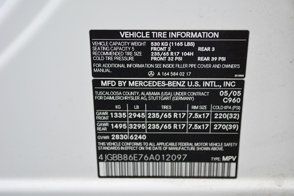 2006 Mercedes-Benz ML350 SUV