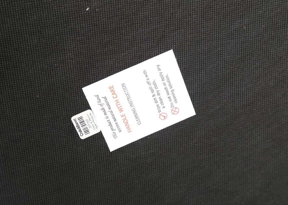 Rattan Side Table by Crate & Barrel