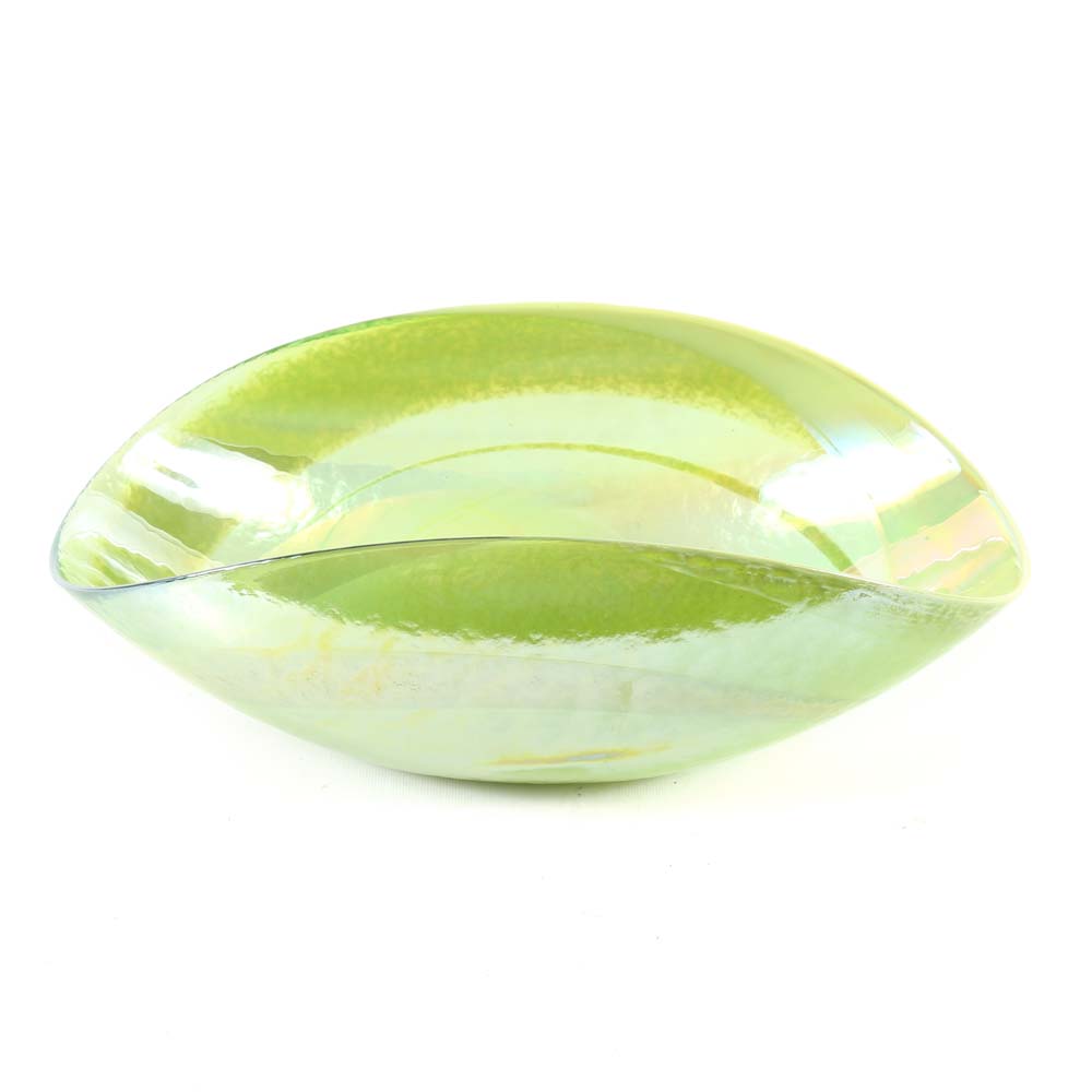 Green Art Glass Bowl