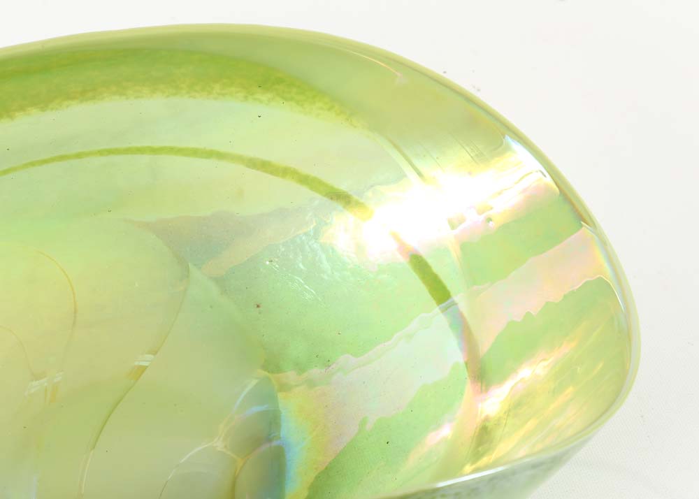 Green Art Glass Bowl