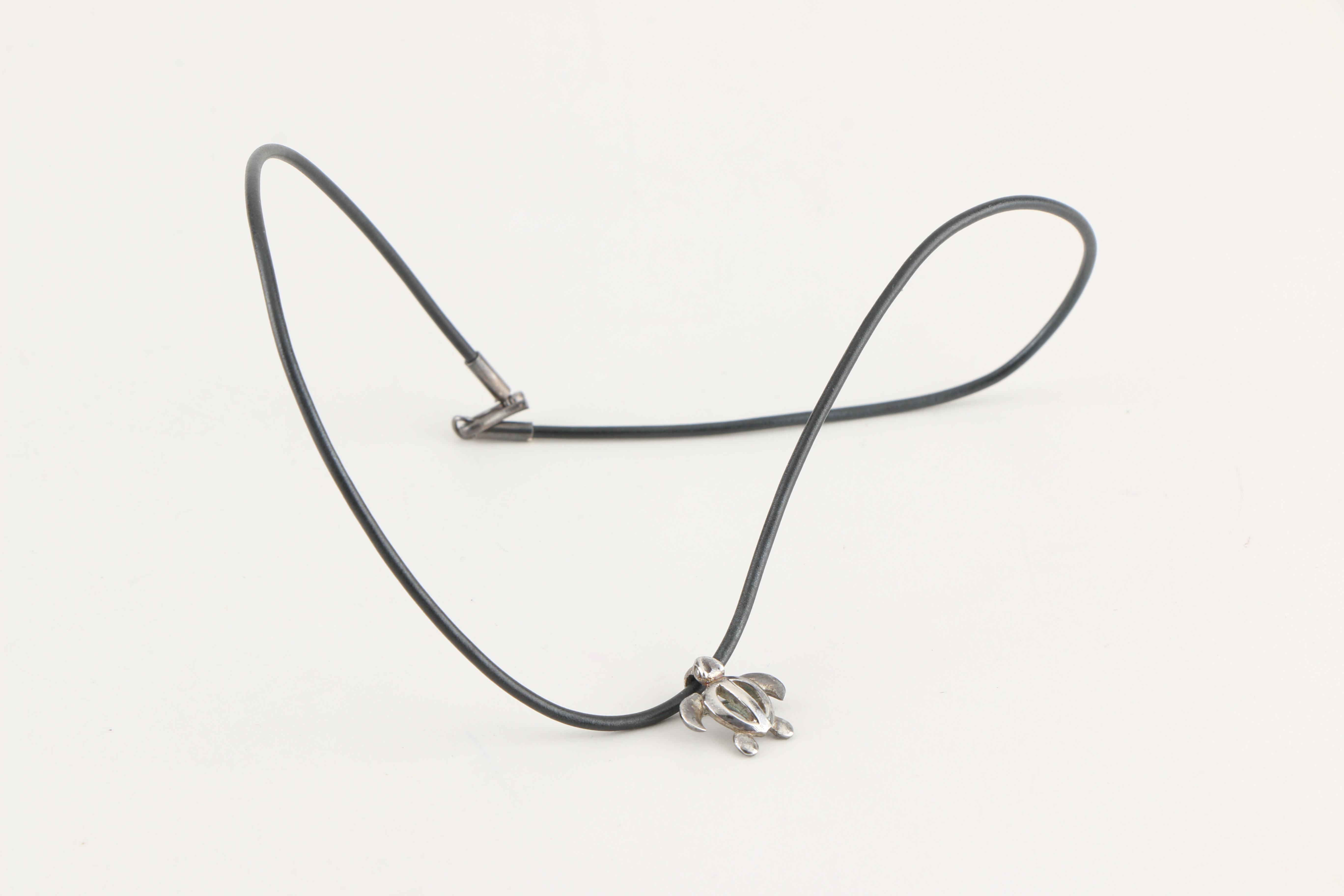 Sterling Silver Jewelry Including Walter E Hayward Cufflink and 14K Gold Pendant