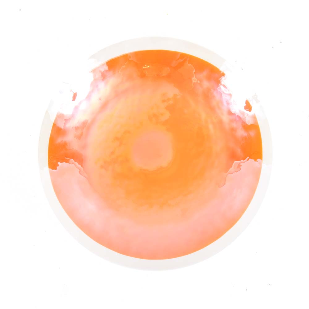 Orange Art Glass Bowl