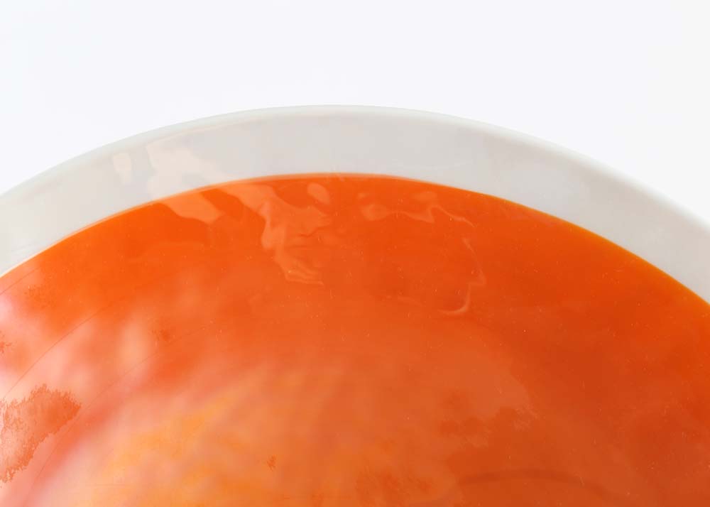 Orange Art Glass Bowl