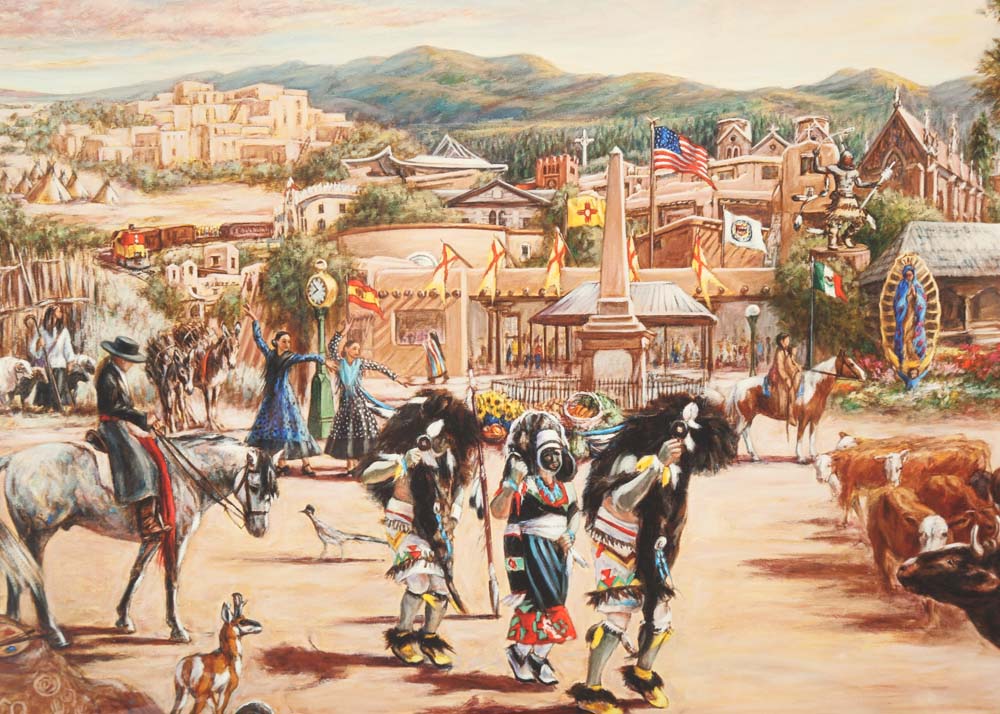 Rush Cole Limited Edition Giclee "Viva Santa Fe"