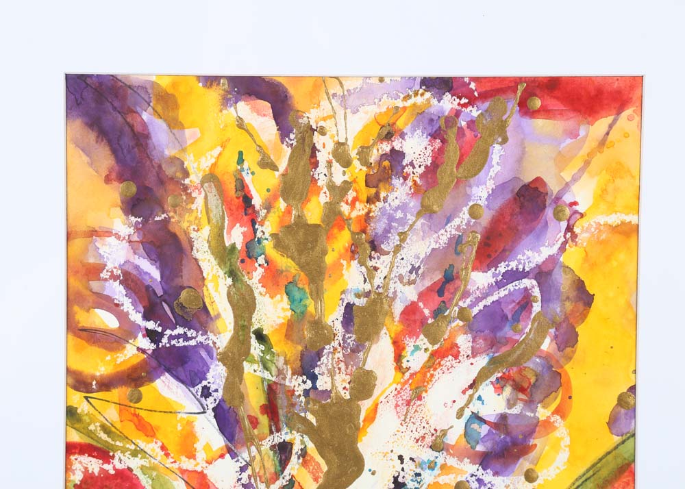 Brittany Edsall Original Watercolor on Paper "Bouquet in Paris"