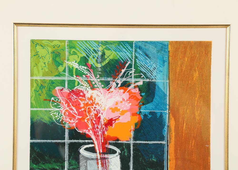 Calman Shemi Signed Limited Edition Serigraph "Quiet Life"