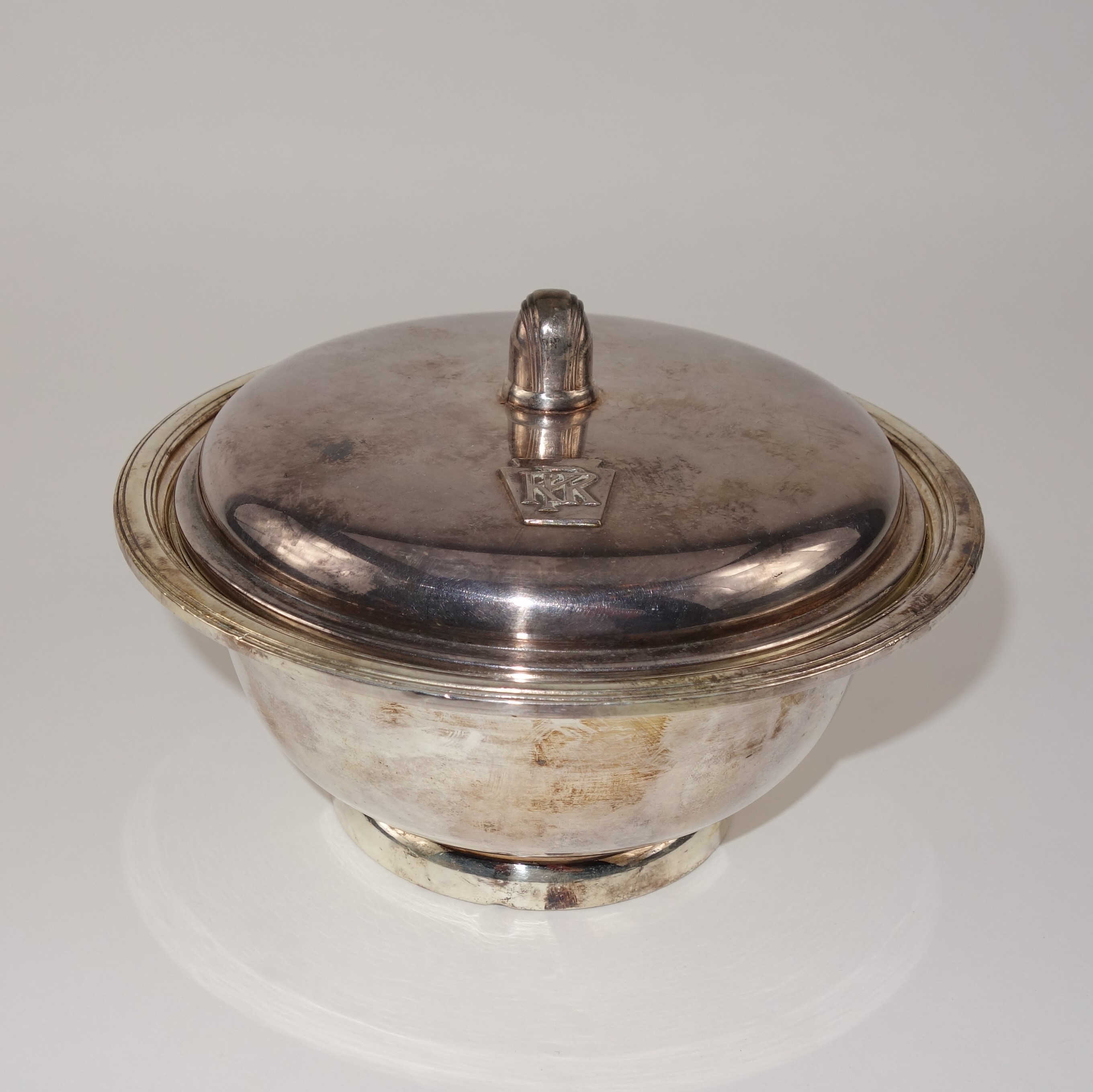 Vintage International Silver Pennsylvania Railroad Silver Soldered Lidded Bowl