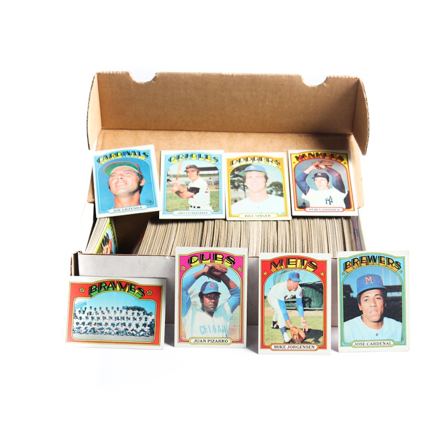 Collection of 1972 Baseball Trading Cards