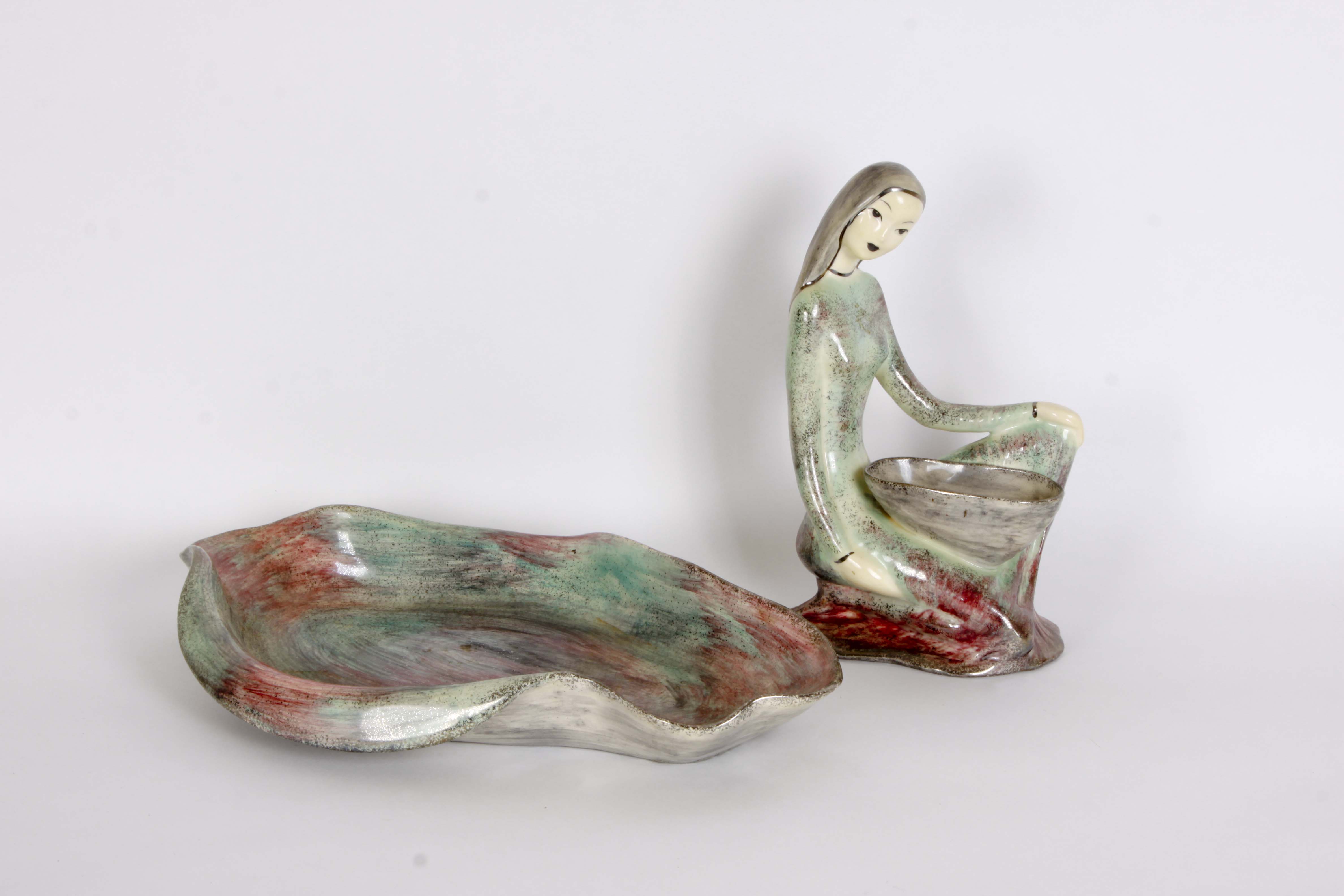 Hedi Schoop Pottery Figurine and Dish