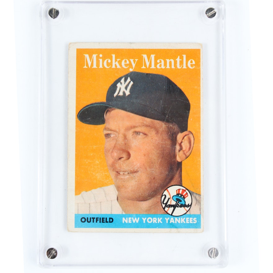 1958 Mickey Mantle Topps Baseball Card