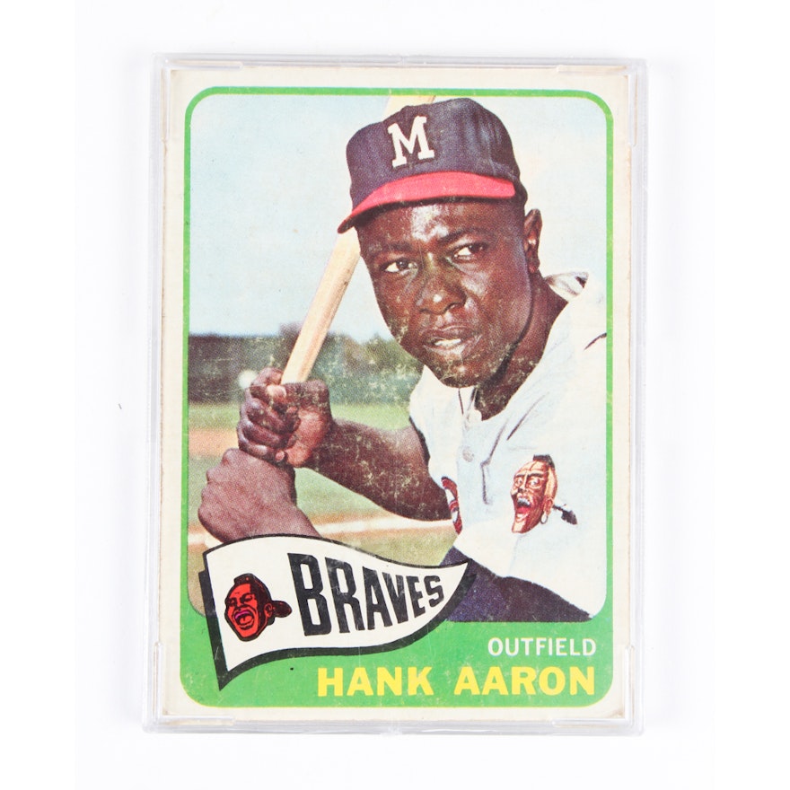 1965 Hank Aaron Topps Baseball Card