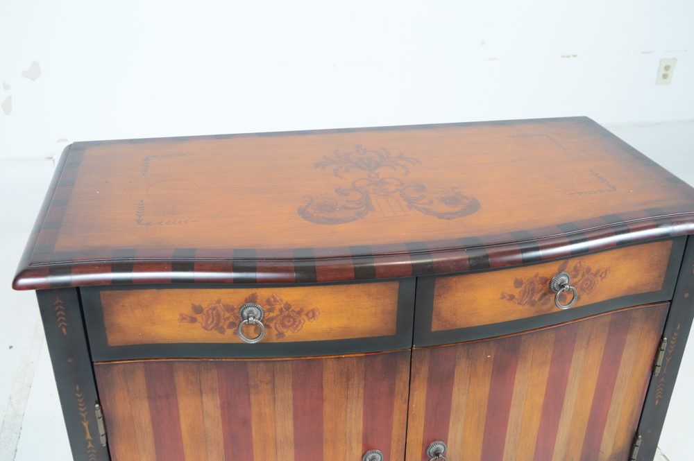 Victorian-Inspired Painted Wood Accent Chest