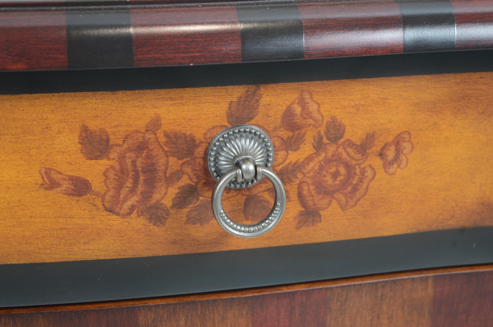 Victorian-Inspired Painted Wood Accent Chest