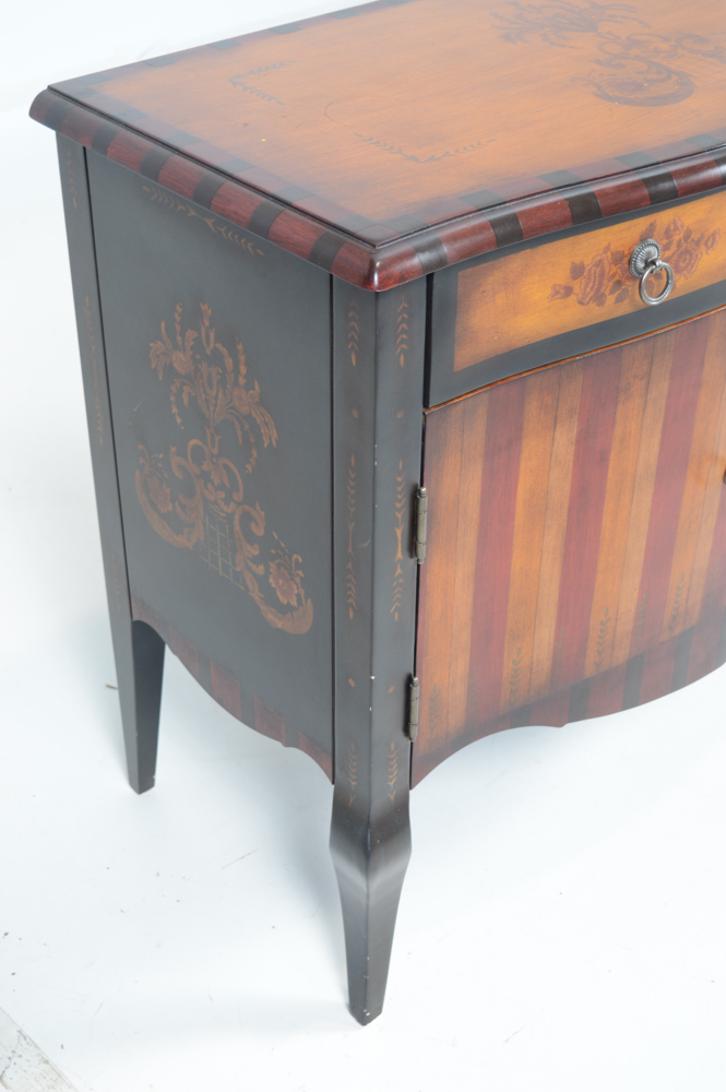 Victorian-Inspired Painted Wood Accent Chest
