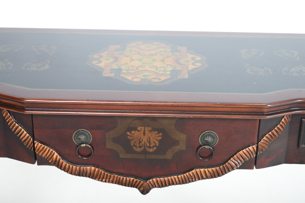 Stenciled Hall Table