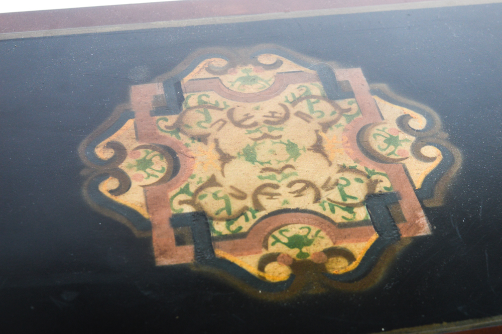 Stenciled Hall Table